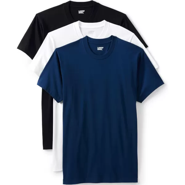 imageLands End Mens Crewneck Undershirt 3 PackMulti 3 Pack