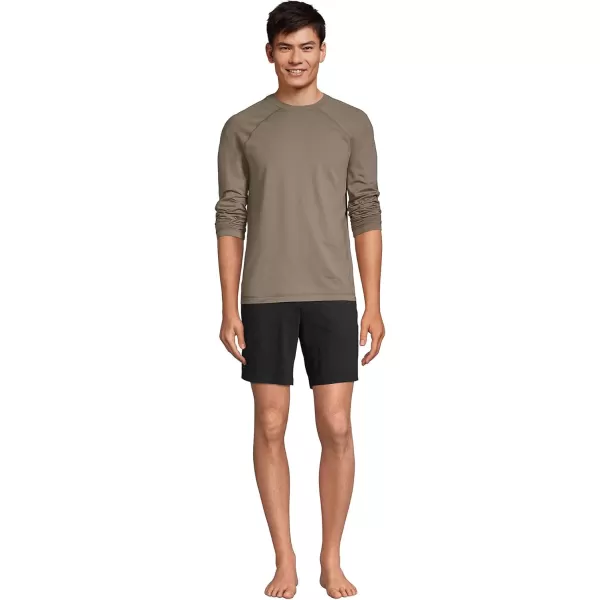 imageLands End Mens Knit Jersey Pajama ShortsBlack