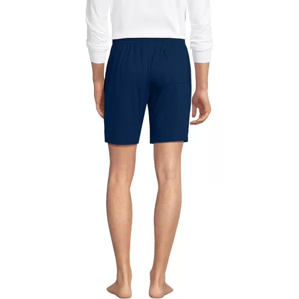 imageLands End Mens Knit Jersey Pajama ShortsDeep Sea Navy