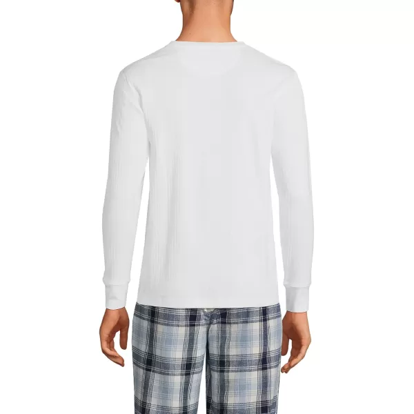 imageLands End Mens Knit Rib HenleyWhite