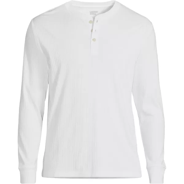 imageLands End Mens Knit Rib HenleyWhite