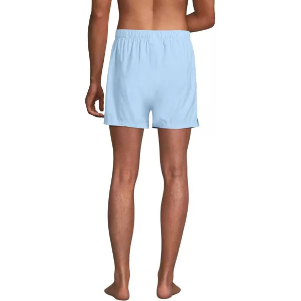 imageLands End Mens Poplin Boxers 3packBlue Jay