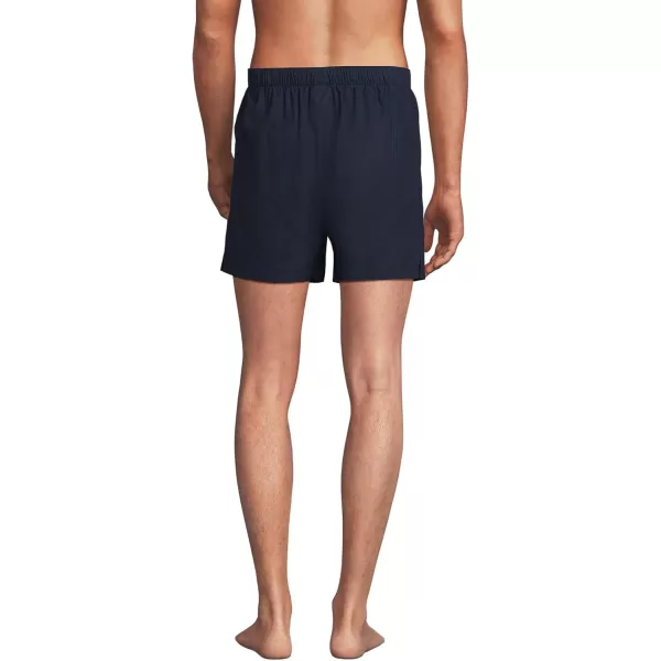 imageLands End Mens Poplin Boxers 3packRadiant Navy