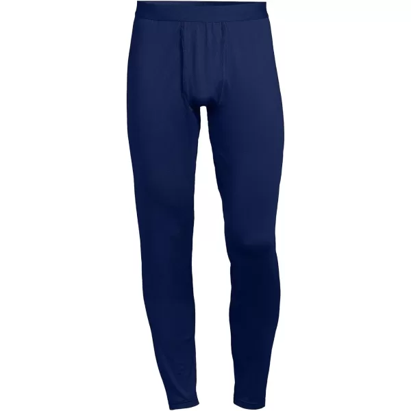 imageLands End Mens Stretch Thermaskin Long Underwear Pants Base LayerDeep Sea Navy