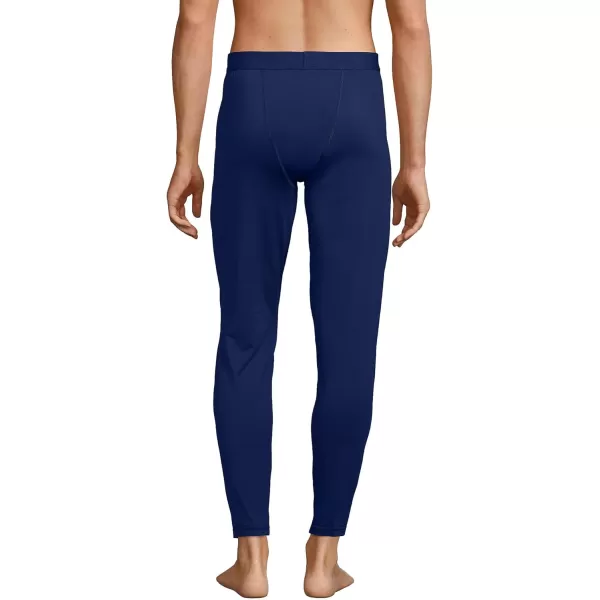 imageLands End Mens Stretch Thermaskin Long Underwear Pants Base LayerDeep Sea Navy