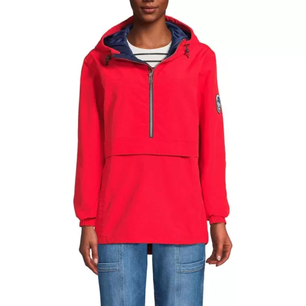 imageLands End Adult Squall Waterproof Anorak PulloverBright Cherry