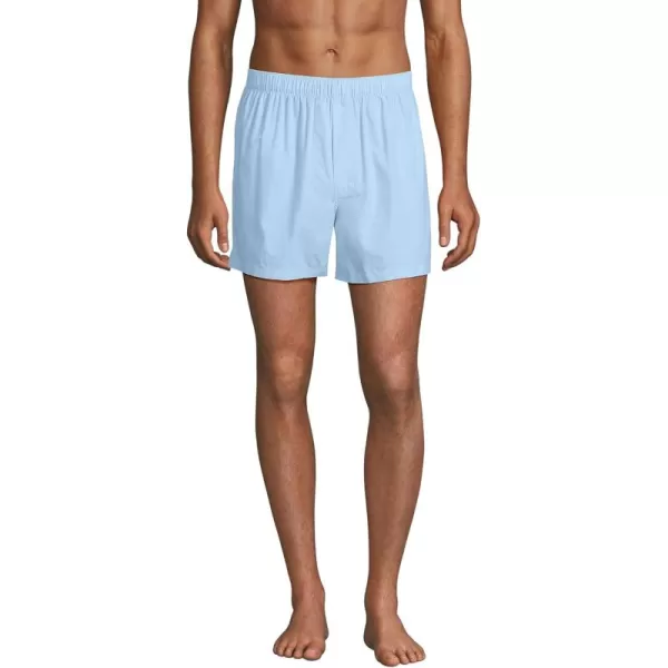 imageLands End Mens Poplin Boxers 3packBlue Jay