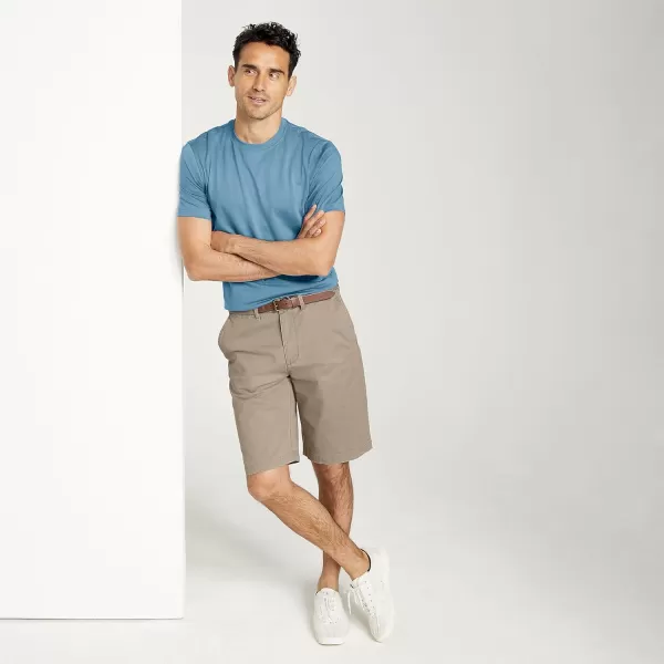 imageLands End Mens 11quot Comfort Waist Comfort First Knockabout Chino ShortsKhaki