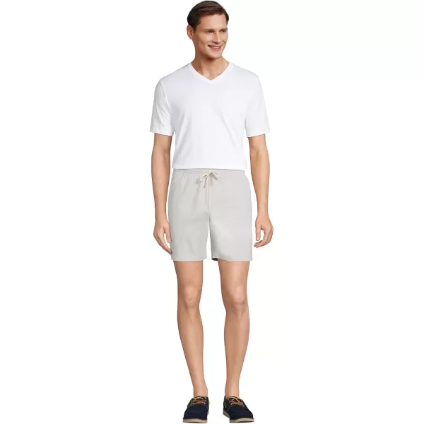 imageLands End Mens 7quot Stretch Knockabout Pull On Deck ShortsSoft Putty