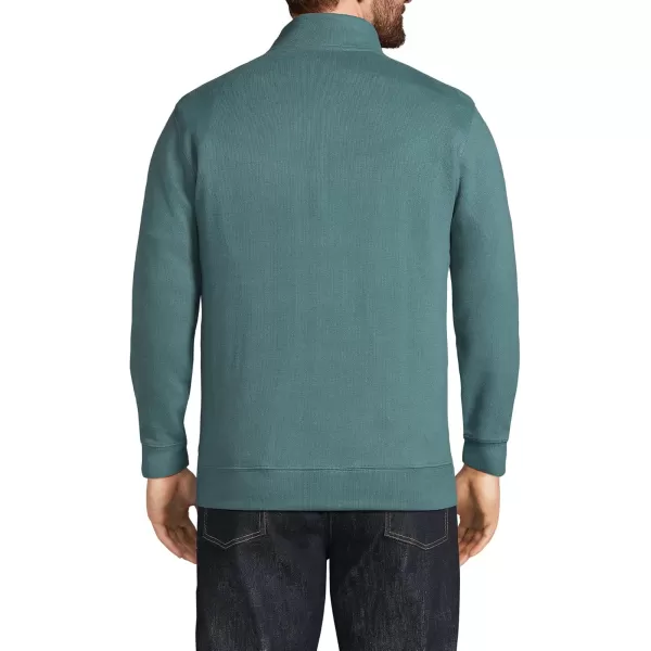 imageLands End Mens Bedford Rib Quarter Zip SweaterTourmaline