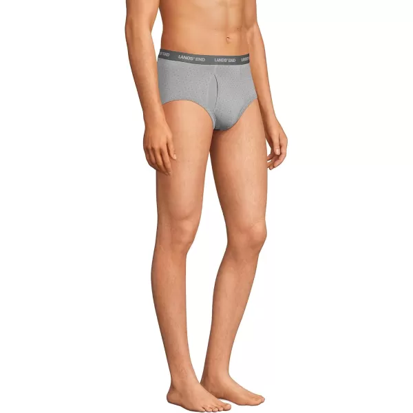 imageLands End Mens Comfort Knit Brief 3 PackBlackGray 3 Pack