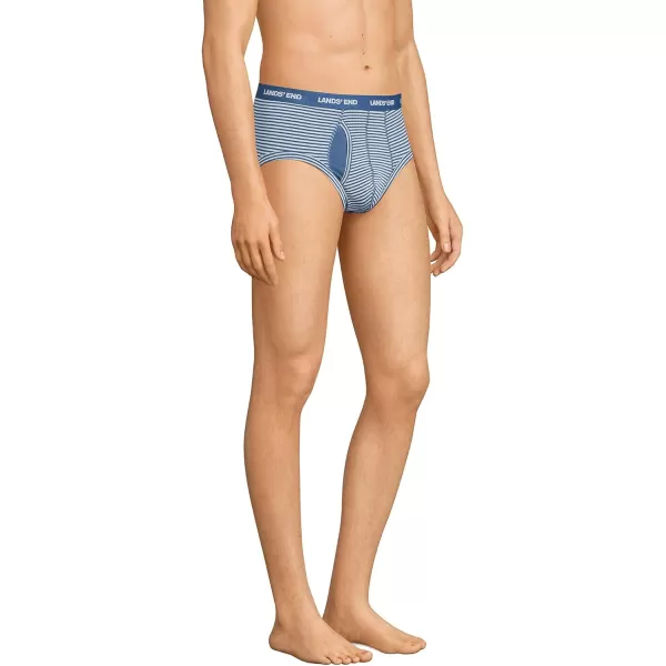 imageLands End Mens Comfort Knit Brief 3 PackBlueNavy 3 Pack