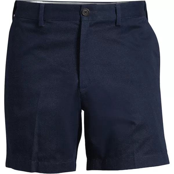 imageLands End Mens Comfort Waist 6quot No Iron Chino ShortsRadiant Navy