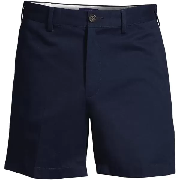 imageLands End Mens Comfort Waist 6quot No Iron Chino ShortsRadiant Navy