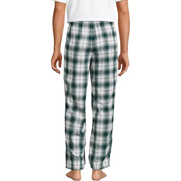 imageLands End Mens Flannel Pajama PantsDusty JuniperForest Plaid