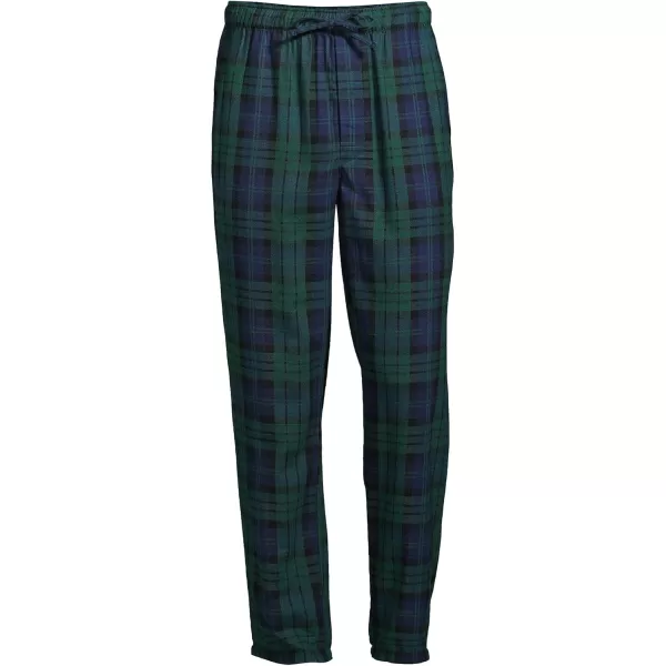 imageLands End Mens Flannel Pajama PantsEvergreen Blackwatch Plaid