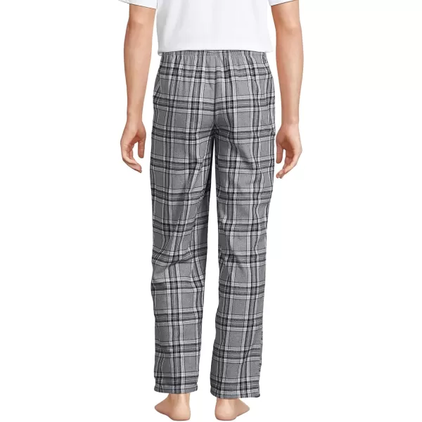 imageLands End Mens Flannel Pajama PantsPewter HeatherGray Plaid