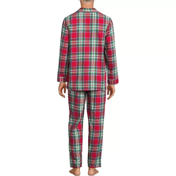 imageLands End Mens Flannel Pajama SetHeritage Red Plaid