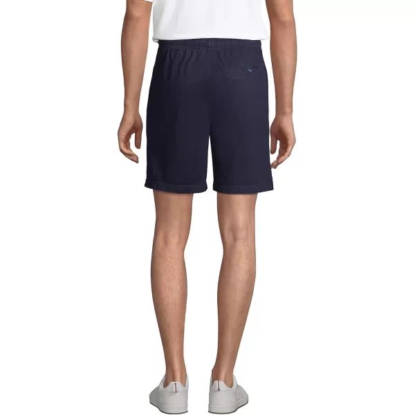 imageLands End Mens Jersey Knit ShortsRadiant Navy