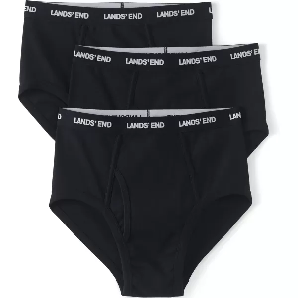 imageLands End Mens Knit Briefs 3 PackBlack