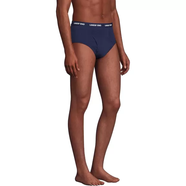 imageLands End Mens Knit Briefs 3 PackDeep Sea Navy