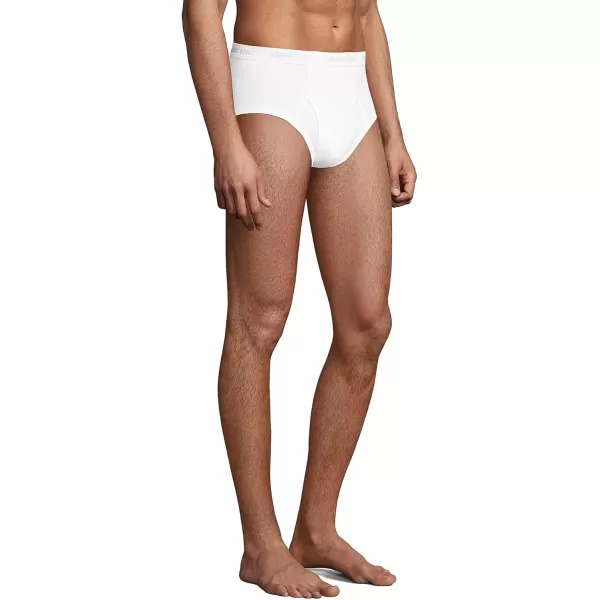 imageLands End Mens Knit Briefs 3 PackWhite