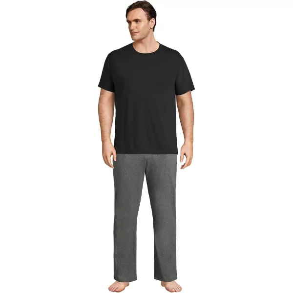 imageLands End Mens Knit Jersey Sleep PantsCharcoal Heather