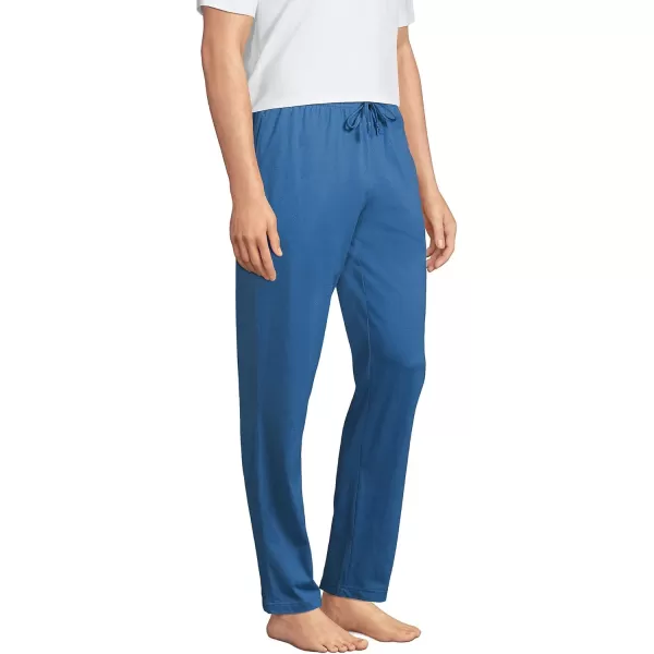 imageLands End Mens Knit Jersey Sleep PantsMariner Blue