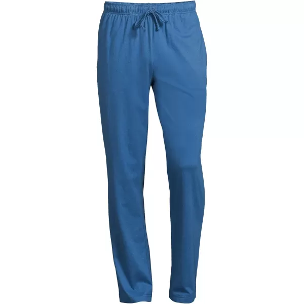 imageLands End Mens Knit Jersey Sleep PantsMariner Blue