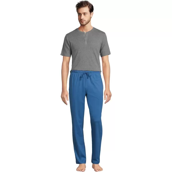 imageLands End Mens Knit Jersey Sleep PantsMariner Blue