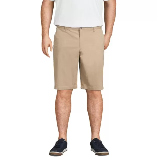 imageLands End Mens 11quot Comfort Waist Comfort First Knockabout Chino ShortsKhaki