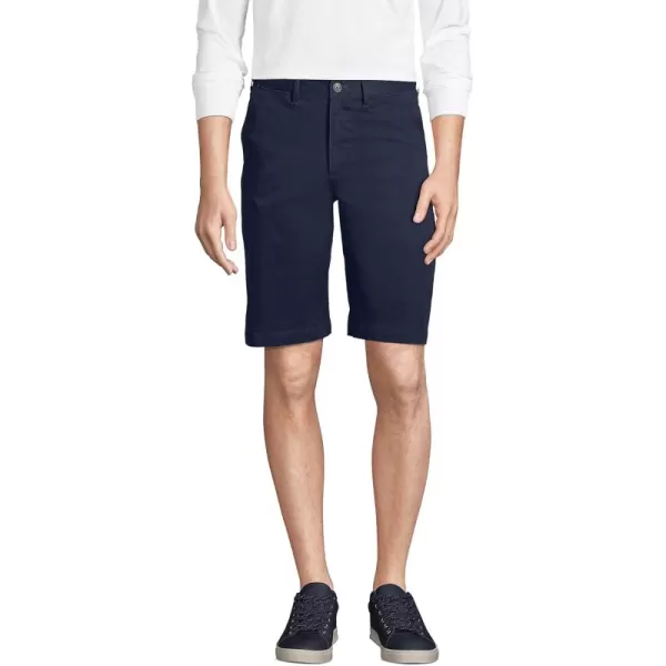 imageLands End Mens 11quot Comfort Waist Comfort First Knockabout Chino ShortsRadiant Navy