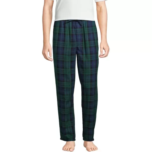 imageLands End Mens Flannel Pajama PantsEvergreen Blackwatch Plaid