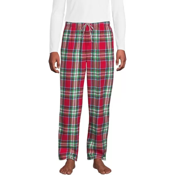 imageLands End Mens Flannel Pajama PantsHeritage Red Plaid