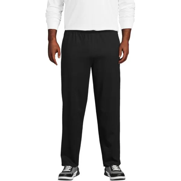 imageLands End Mens Jersey Knit SweatpantsBlack