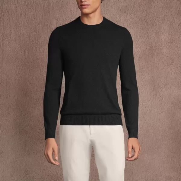 imageLands End Mens Fine Gauge Cashmere SweaterBlack