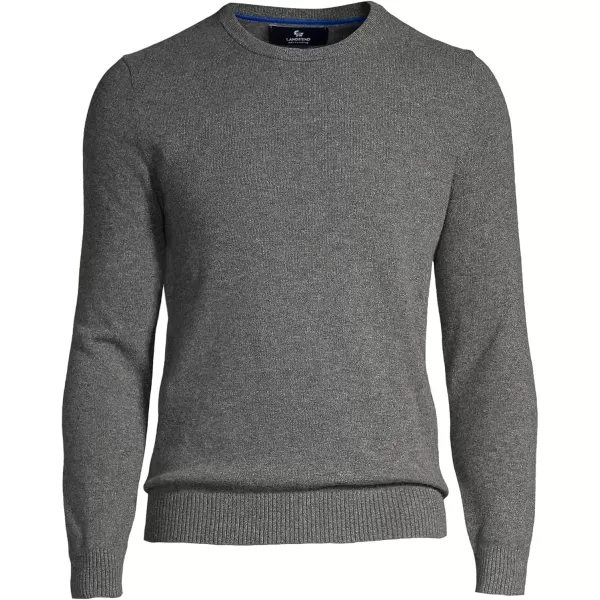 imageLands End Mens Fine Gauge Cashmere SweaterCharcoal Heather