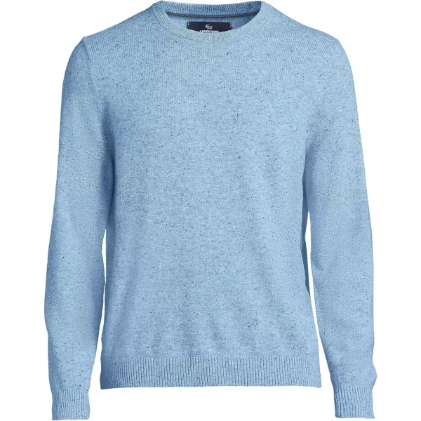 imageLands End Mens Fine Gauge Cashmere SweaterCloudy Blue Heather Donegal