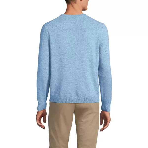 imageLands End Mens Fine Gauge Cashmere SweaterCloudy Blue Heather Donegal