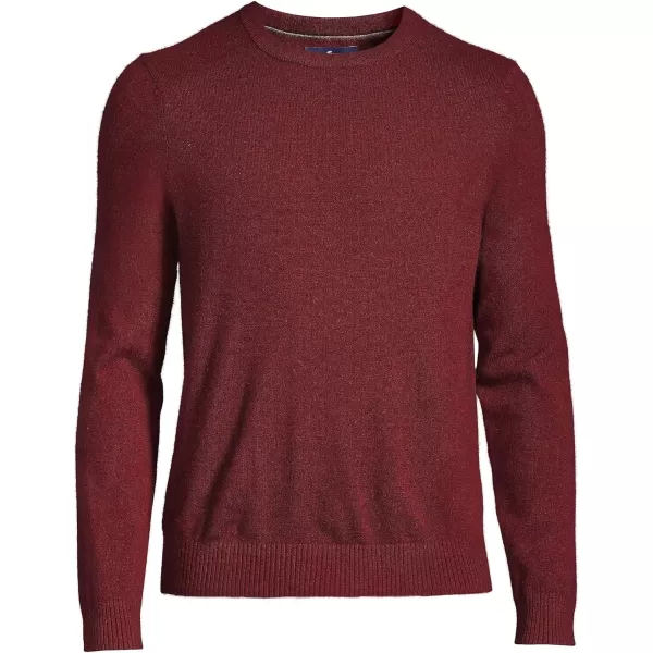 imageLands End Mens Fine Gauge Cashmere SweaterMulled Wine Heather