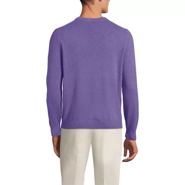 imageLands End Mens Fine Gauge Cashmere VNeck SweaterAlpine Purple Heather