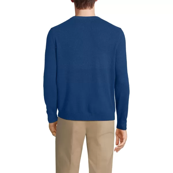 imageLands End Mens Fine Gauge Cashmere VNeck SweaterNorthern Sky Heather