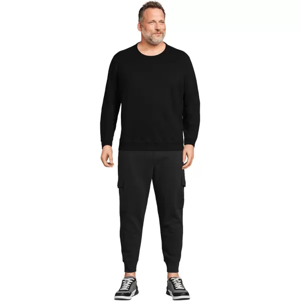 imageLands End Mens Serious Sweats French Terry Crewneck SweatshirtBlack 23