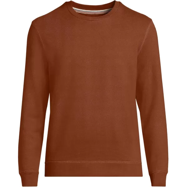 imageLands End Mens Serious Sweats French Terry Crewneck SweatshirtDark Auburn Brown