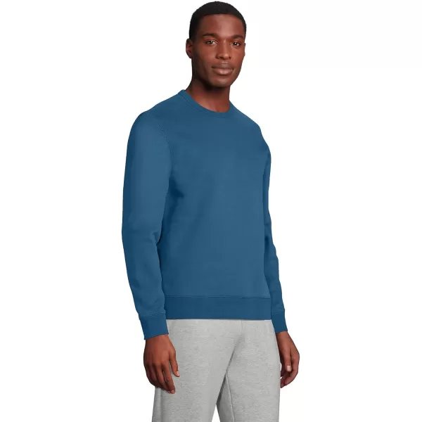 imageLands End Mens Serious Sweats French Terry Crewneck SweatshirtEvening Blue 23