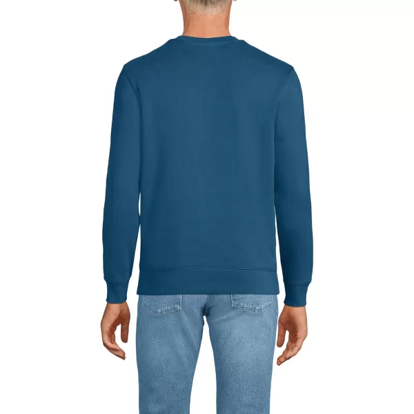 imageLands End Mens Serious Sweats French Terry Crewneck SweatshirtEvening Blue