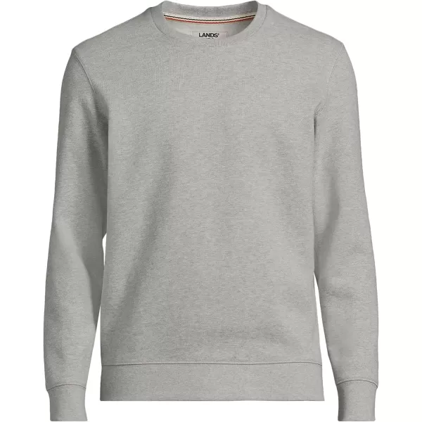 imageLands End Mens Serious Sweats French Terry Crewneck SweatshirtGray Heather