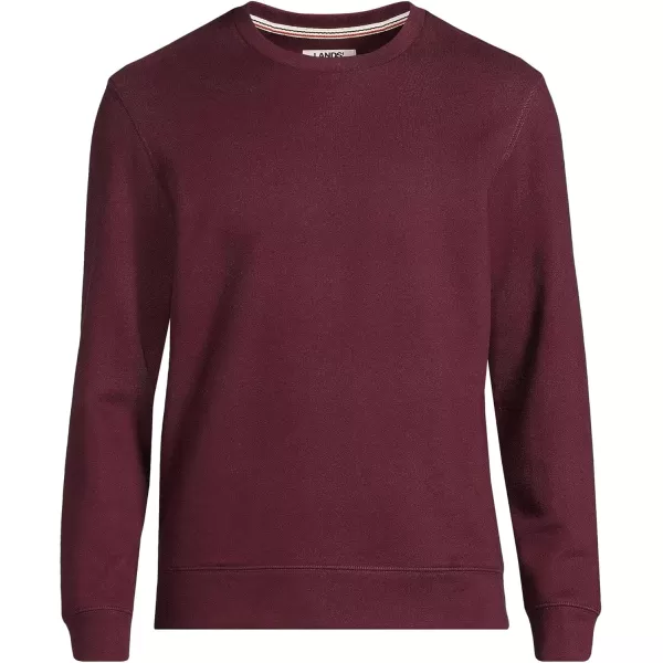 imageLands End Mens Serious Sweats French Terry Crewneck SweatshirtRoyal Burgundy