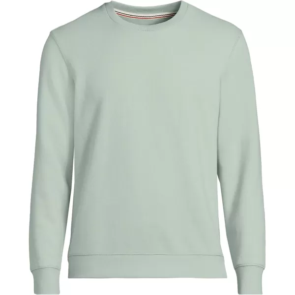 imageLands End Mens Serious Sweats French Terry Crewneck SweatshirtWashed Sage