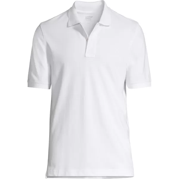 imageLands End Mens Short Sleeve ComfortFirst Mesh Polo ShirtWhite